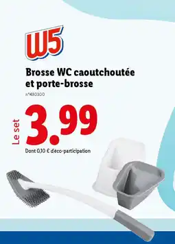 Lidl W5 Brosse WC caoutchoutée et porte-brosse offre
