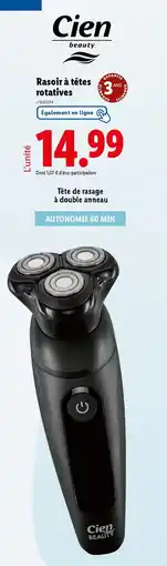 Lidl Rasoir à têtes rotatives offre