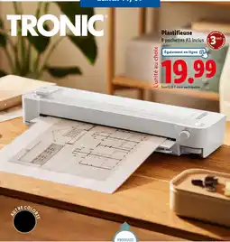 Lidl TRONIC Plastifieuse offre