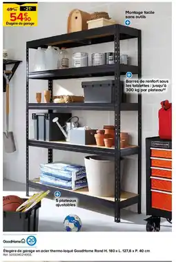 Castorama Étagère de garage en acier thermo-laqué Good Home Rand offre
