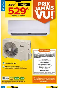 Castorama QLIMA Pompe à chaleur air/air offre