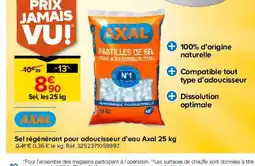 Castorama Sel régénérant pour adoucisseur d'eau Axal offre