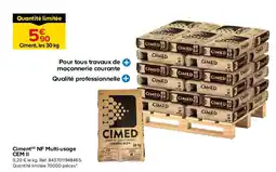 Castorama Ciment NF Multi-usage CEM II offre