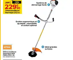 Castorama STIHL Débroussailleuse thermique Stihl FS55 27CC/10 offre