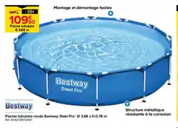 Castorama BESTWAY Piscine tubulaire ronde Bestway Steel Pro offre