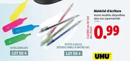 Lidl Matériel d'écriture offre