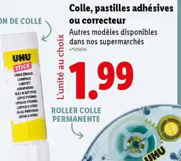 Lidl UHU Colle, pastilles adhésives ou correcteur offre