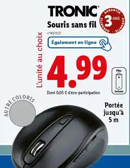 Lidl TRONIC Souris sans fil offre