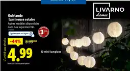 Lidl Guirlande lumineuse solaire offre