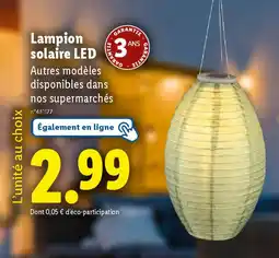 Lidl Lampion solaire LED offre