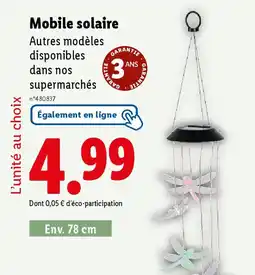Lidl Mobile solaire offre