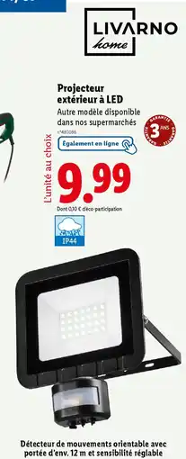 Lidl Projecteur extérieur à LED offre