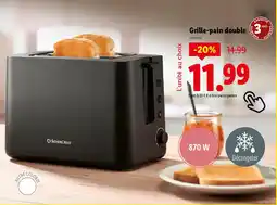 Lidl SILVERCREST Grille-pain double offre