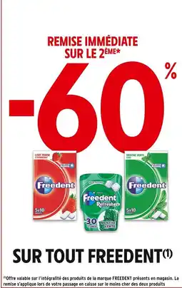 Intermarché FREEDENT Sur tout offre