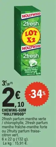 E.Leclerc Chewing gum hollywood offre