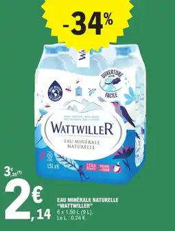 E.Leclerc Eau minérale naturelle wattwiller offre