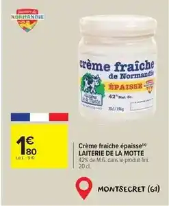 Carrefour Market Fini - crème fraîche épaisse offre