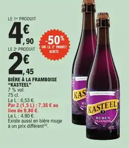 E.Leclerc Bière à la framboise kasteel offre