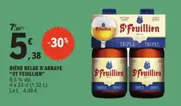 E.Leclerc Bière belge d'abbaye st feuillien offre