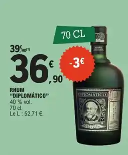 E.Leclerc Rhum diplomático offre