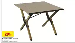 Intermarché Table pliante aluminium offre
