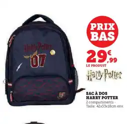 Hyper U Sac à dos harry potter offre