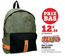 Hyper U Sac à dos naruto offre