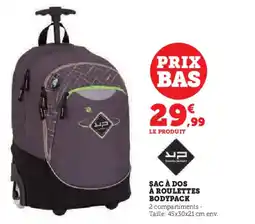 Hyper U Sac à dos à roulettes bodypack offre