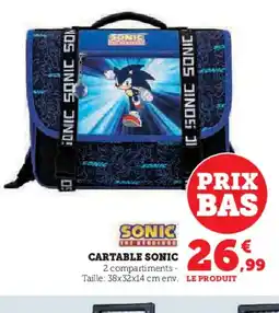Hyper U Cartable sonic offre