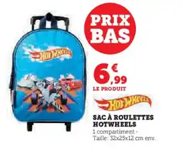 Hyper U Sac à roulettes hotwheels offre