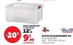 Hyper U Boite de rangement offre