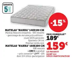 Hyper U Matelas nahka offre