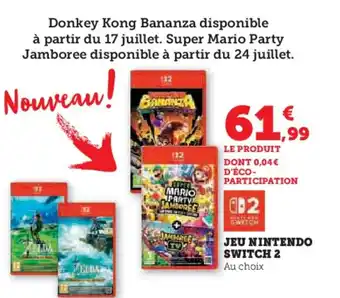 Hyper U Jeu nintendo switch 2 offre