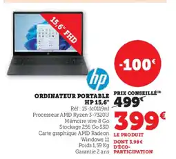 Hyper U HP Ordinateur portable offre