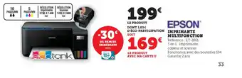 Hyper U EPSON Imprimante multifonction offre