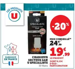Hyper U Chargeur le produit secteur gan offre