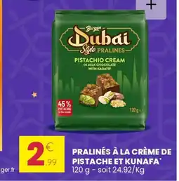 Stokomani Pralinés à la crème de pistache et kunafa offre