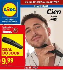 Lidl Tondeuse barbe et cheveux offre
