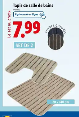 Lidl Tapis de salle de bains offre