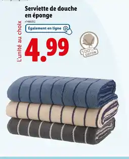 Lidl Serviette de douche offre