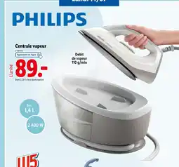 Lidl PHILIPS Centrale vapeur offre