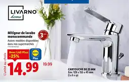 Lidl LIVARNO home Mitigeur de lavabo monocommande offre