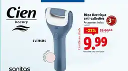 Lidl CIEN Râpe électrique anti-callosités offre