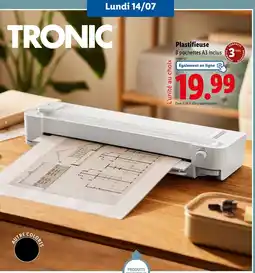 Lidl TRONIC Plastifieuse offre