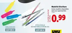 Lidl Matériel d'écriture offre