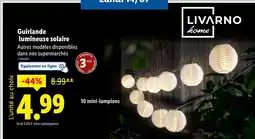 Lidl Guirlande lumineuse solaire offre