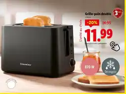 Lidl Grille-pain double offre