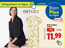 Lidl ESMARA Robe tunique femme offre