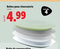 Lidl Boîtes pour charcuterie offre
