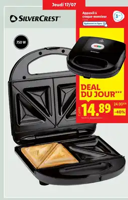 Lidl SILVERCREST Appareil à croque-monsieur offre